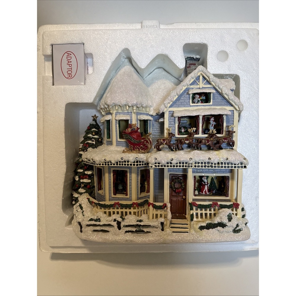 Thomas Kinkade Hawthorne Village Twas the Night Before Christmas Story WORKS!